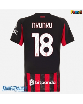 AC Milan Christopher Nkunku #18 Tricou Fotbal Replică 2025-26 Femei Acasa